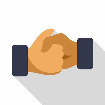 Hands shaking, symbolizing agreement, partnership, and unity Stock Illustration