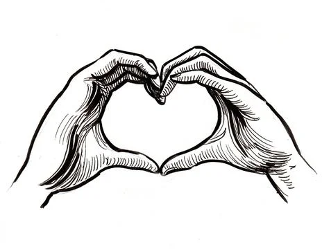 Hands shaping heart Stock-Illustration
