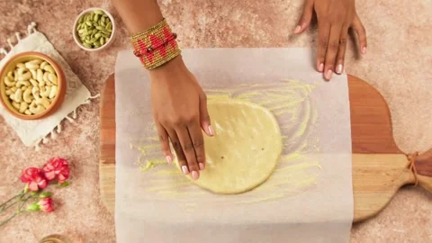 Hands Shaping Laddoos and Barfi for Diwali Function Sweet-Making Process 스톡 동영상 309519224