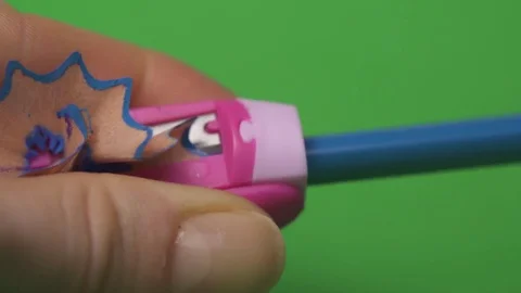 Hands sharpening pencil Stock Footage 83144413