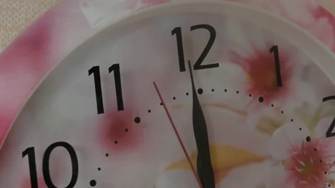 Hands show twelve o'clock Stock Footage 144760007