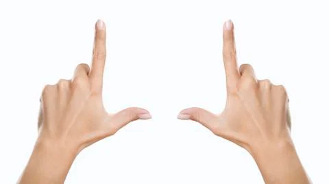 Hands showing frame 写真素材