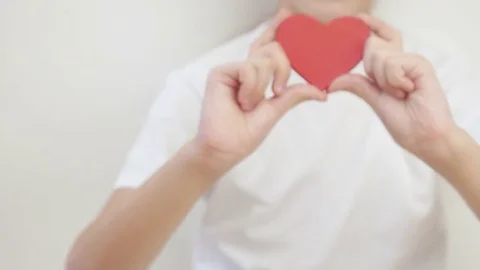 Hands showing a heart. Stock Footage 72861042