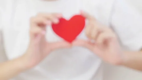 Hands showing a heart. Stock Footage 73069945