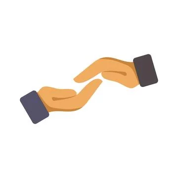 Hands showing support, partnership, and help concept Stock Illustration