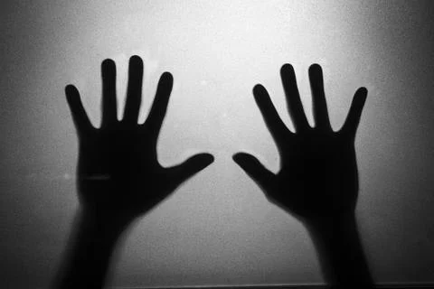 Hands silhouette Stock Photos