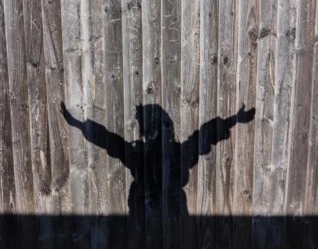 Hands up silouette Stock Photos