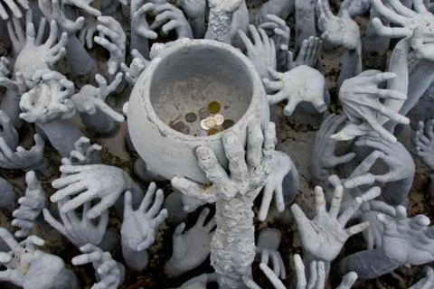 Hands of sin men Stock Photos