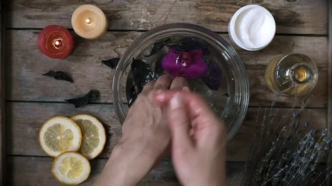 Hands skin care Stock Footage 77508930