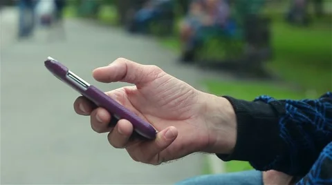 Hands on a smartphone Stock Footage 67644812