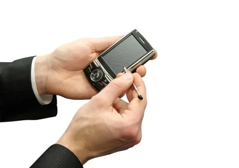 Hands with smartphone Stock-Fotos