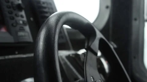 Hands on steering wheel Stock Footage 77046623