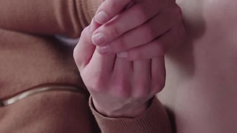 Hands Of Stressed And Nervous Man Talking To The Psychologist 動画素材 275092736