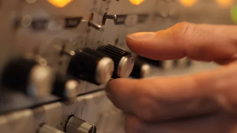 Hands Switching Dials 3 Stock Footage 86620117