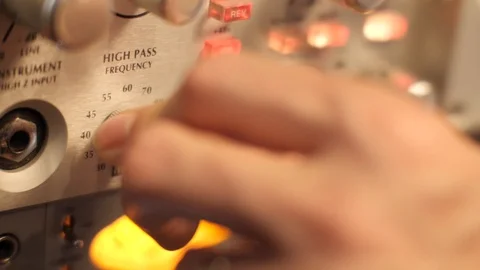 Hands Switching Dials 4 Stock Footage 86620129