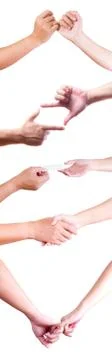 Hands symbol Stock Photos