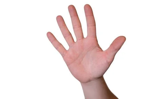 Hands with symbol stop Stock Photos