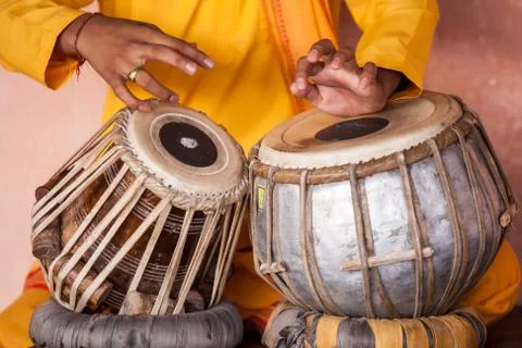 Hands on Tabla Foto stock