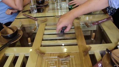 Hands on the table Stock Footage 78177945