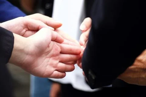 Hands of teamwork 스톡 사진