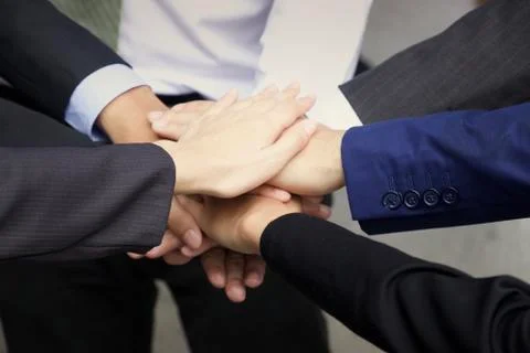 Hands of teamwork Foto stock