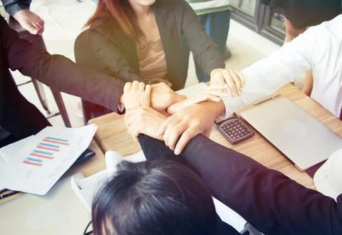 Hands of teamwork 스톡 사진