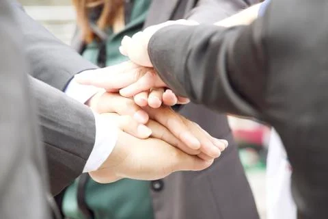 Hands of teamwork 스톡 사진