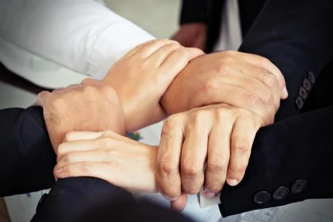 Hands of teamwork Foto stock