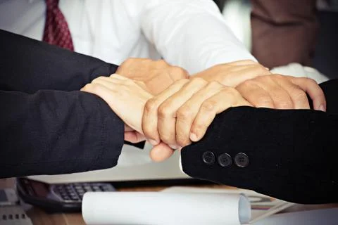 Hands of teamwork Foto stock