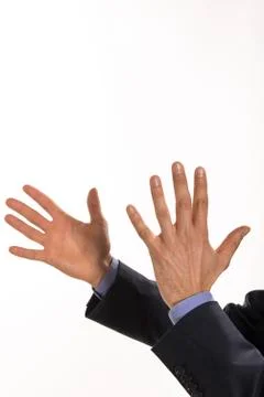 Hands for ten Stock Photos
