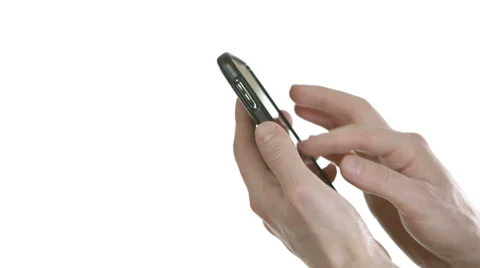 Hands texting on cellphone Video stock 37324738