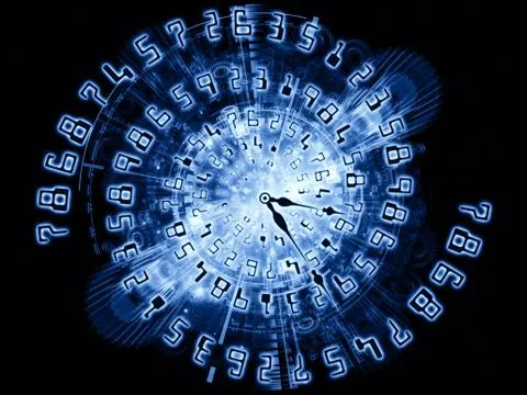 Hands of time Stock Illustration