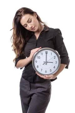 Hands on the time Foto stock