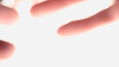 Hands that touch each other bathed in  light Stock Footage 126349765