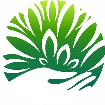 Hands Tree Logo Stock Illustration