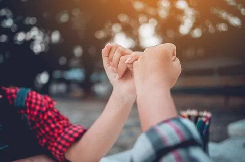 The hands of two people represent unity in work. Successful Business To be a  Stock Photos