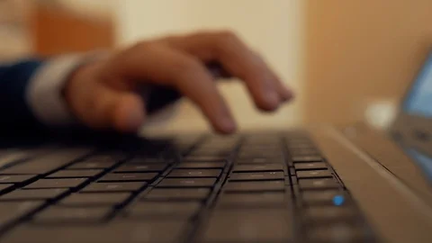 Hands typed on the keyboard Stock Footage 86644209