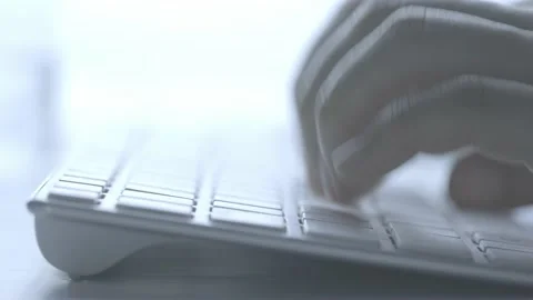 Hands typing closeup Stock Footage 157270676