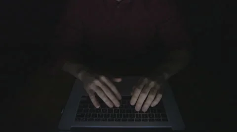 Hands typing at computer Stock Footage 44350778