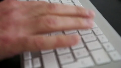 Hands typing on computer Stock Footage 73927668