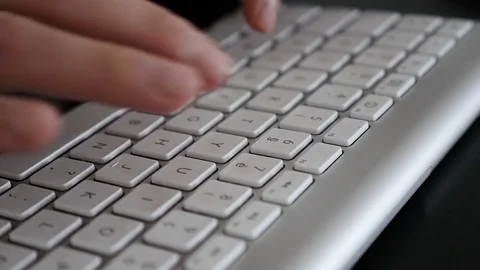 Hands typing on computer Stock Footage 73927874