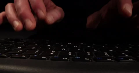 Hands typing on the computer Keyboard finishing with using computer Mouse . Stock Footage 168251917