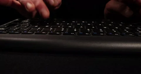 Hands typing on the computer Keyboard finishing with using computer Mouse Stock Footage 168251918
