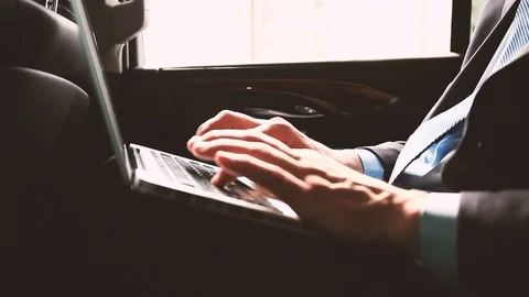 Hands typing on computer keyboard Stock Footage 124258948