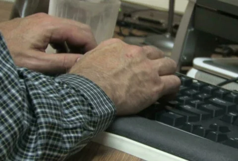 Hands Typing At Desk 1 Stock Footage 283806