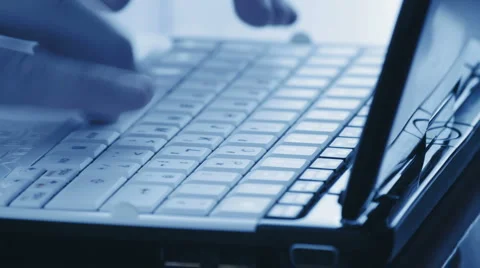 Hands typing Stock Footage 6532023