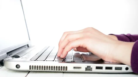 Hands typing Stock Footage 47710668