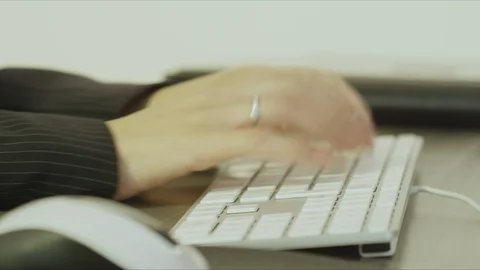 Hands Typing Stock Footage 98763781