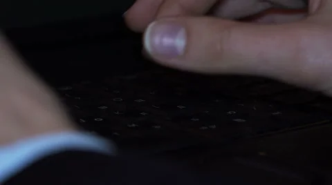 Hands Typing on a Keyboard. 4K Stock Footage 46000340