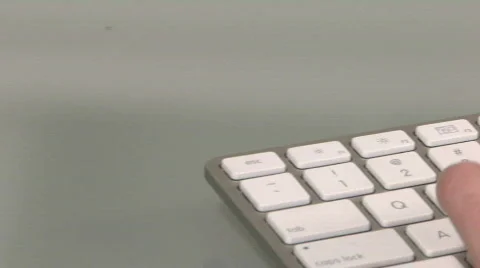 Hands typing on keyboard Stock Footage 446122
